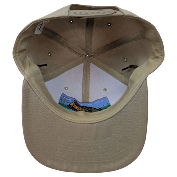 Findlay Adjustable Snapback Hat Vista Point Khaki with Crown Point Leather Patch - Picture 8 of 10